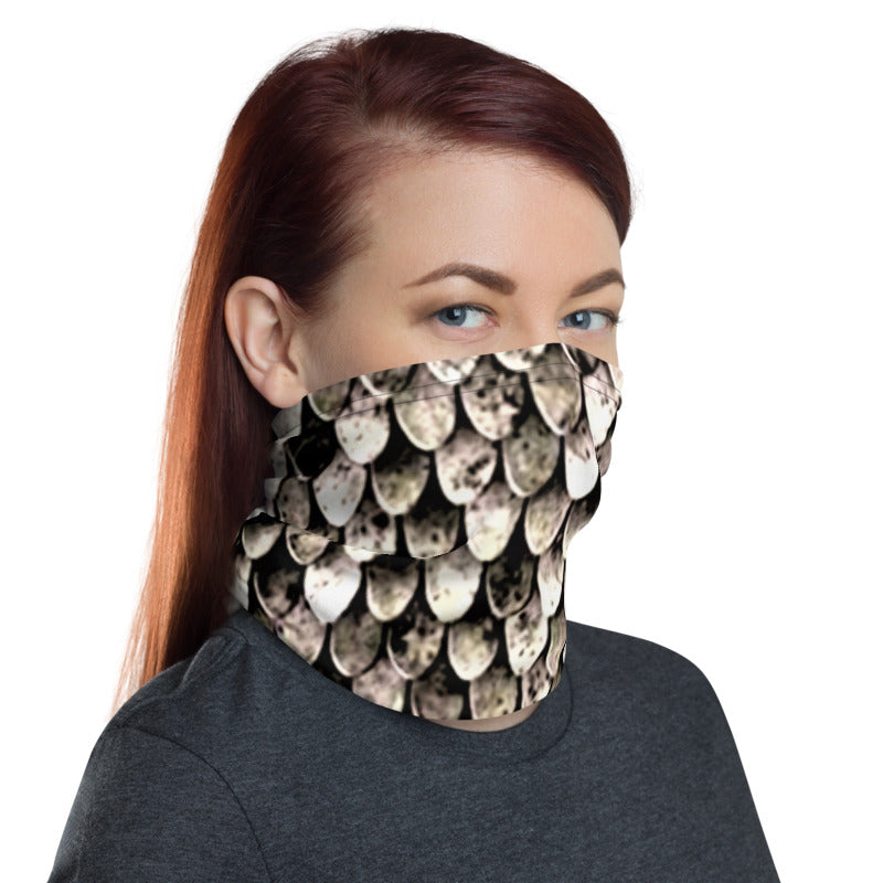 Tarnished Scale Mail Print Neck Gaiter