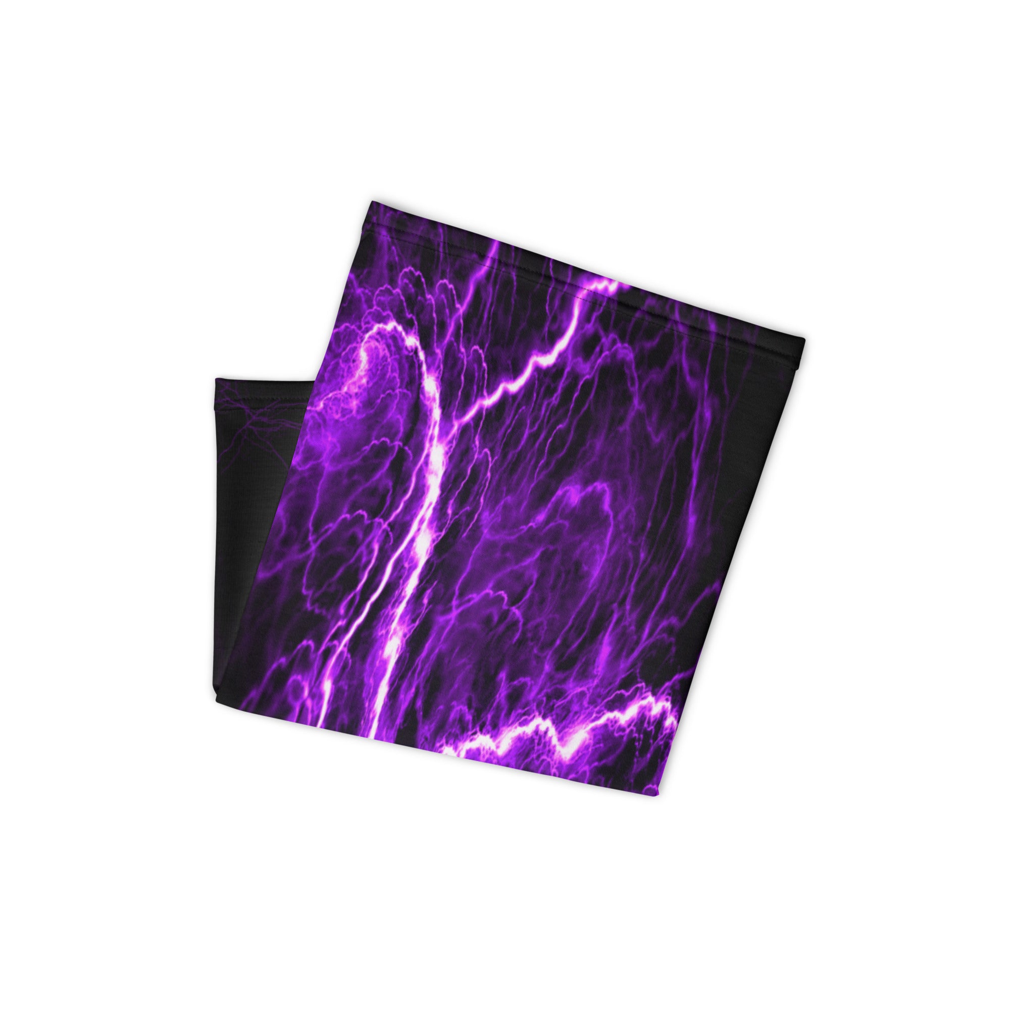 Purple Lightning Neck Gaiter