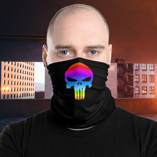 Rainbow Skull Neck Gaiter