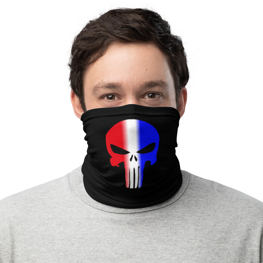 Red White and Blue Skull Neck Gaiter