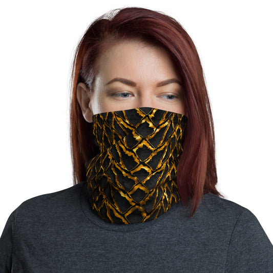 Molten Gold Dragon Scale Neck Gaiter