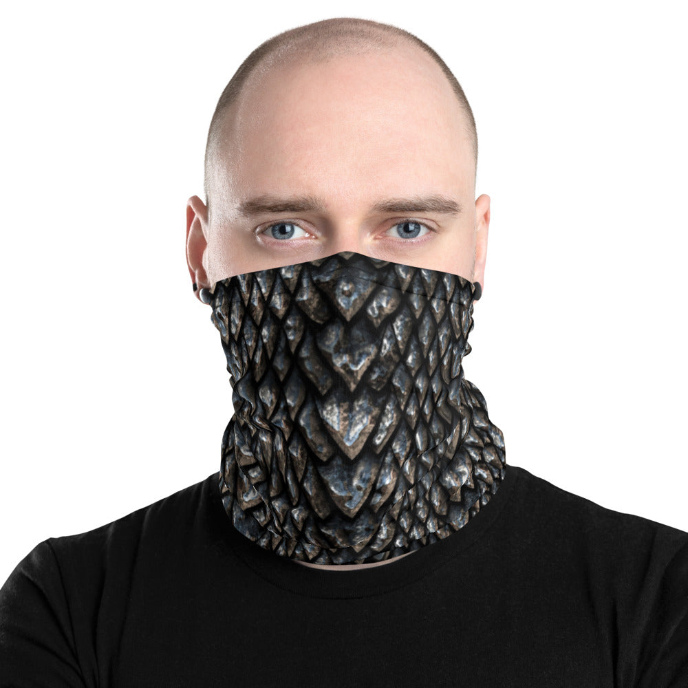 Onyx Dragon Scale Neck Gaiter