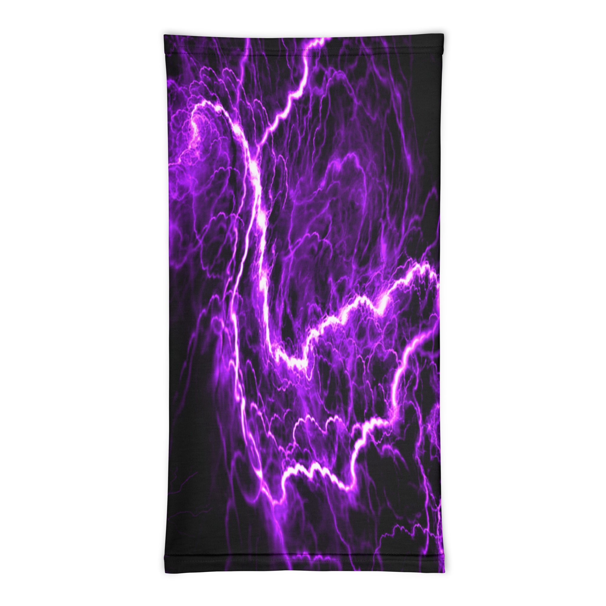 Purple Lightning Neck Gaiter