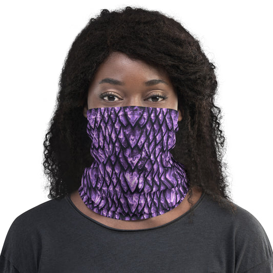 Amethyst Dragon Scale Neck Gaiter