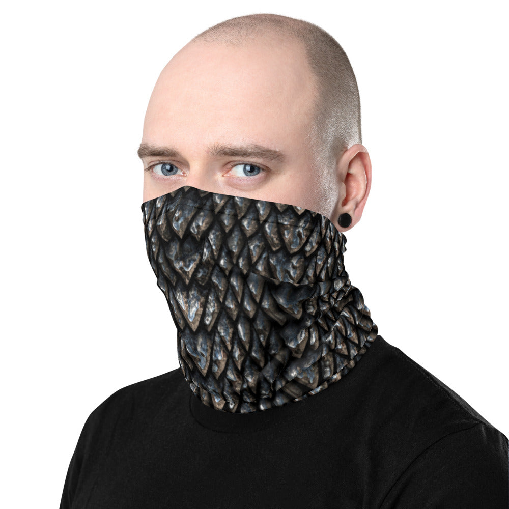 Onyx Dragon Scale Neck Gaiter