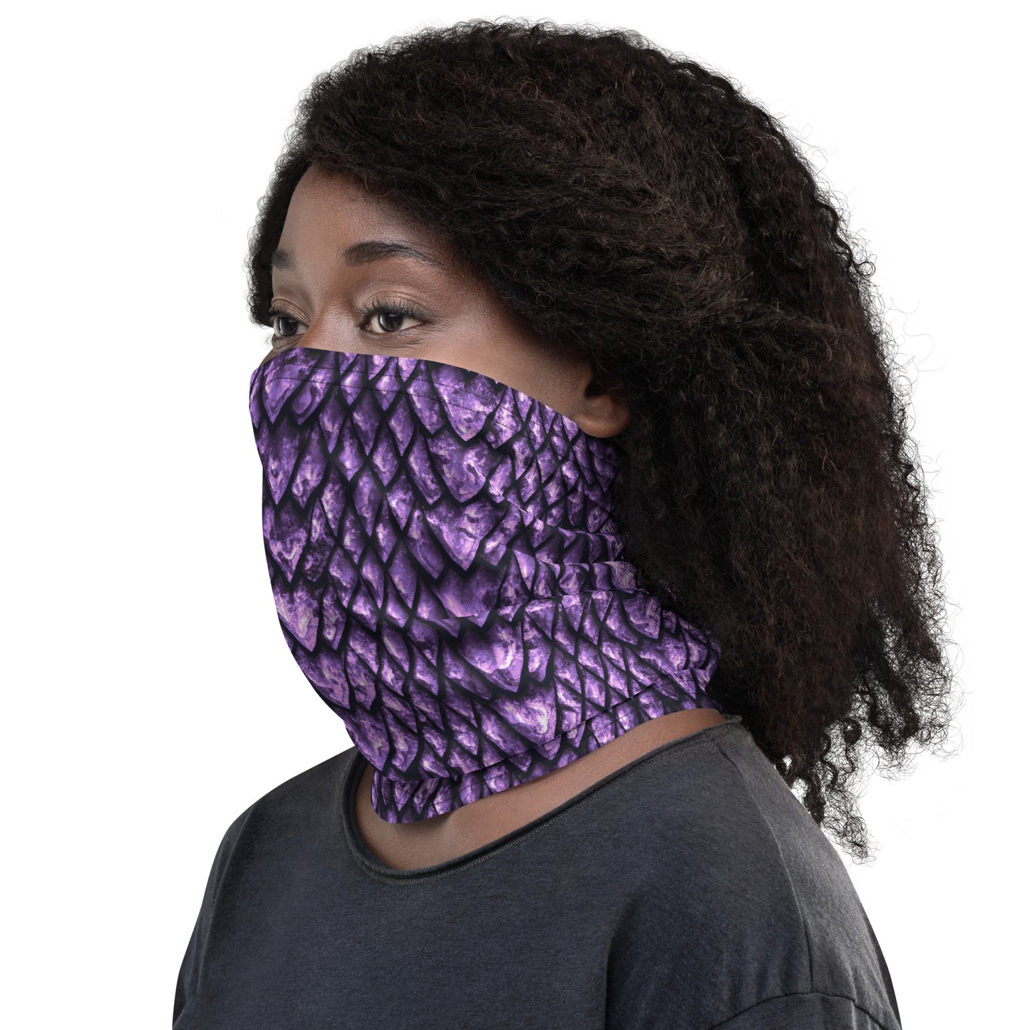 Amethyst Dragon Scale Neck Gaiter