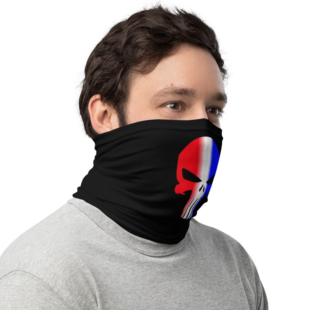 Red White and Blue Skull Neck Gaiter