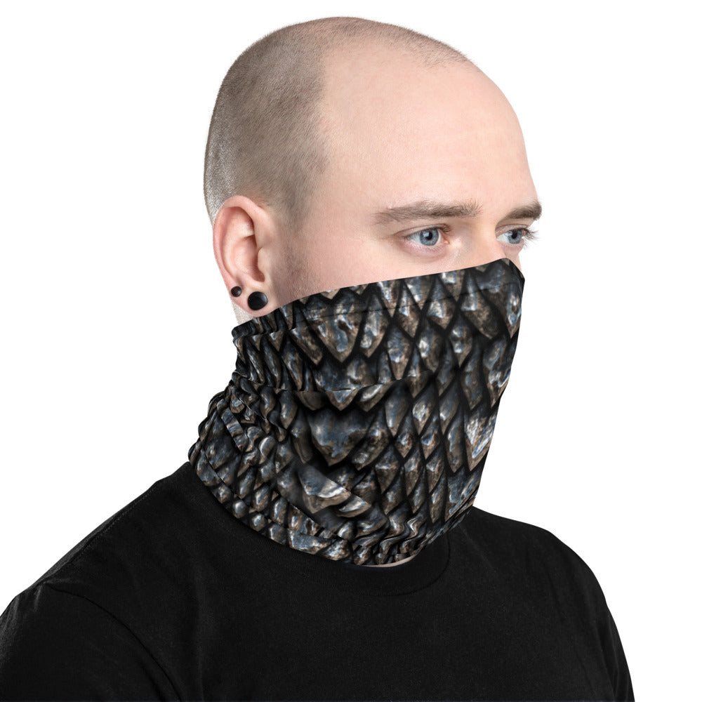 Onyx Dragon Scale Neck Gaiter