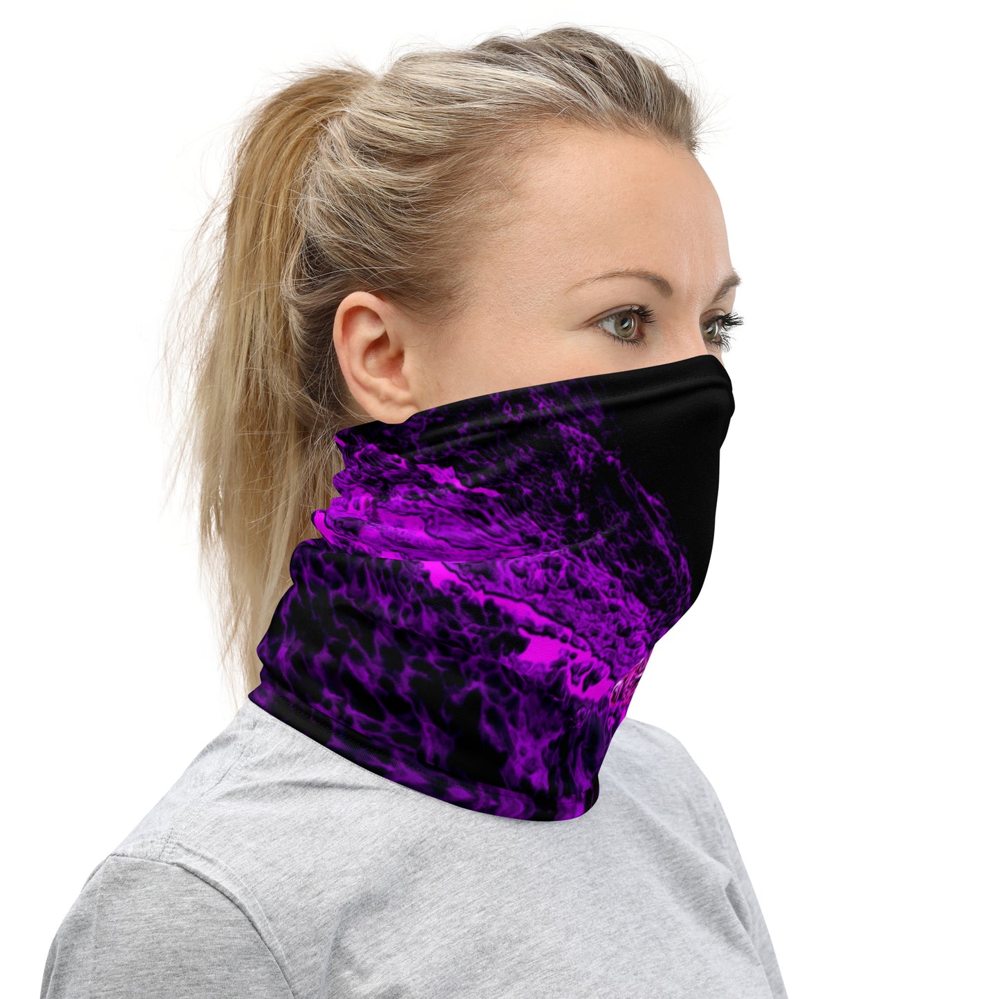 Cheetah Running on the Waves Neck Gaiter