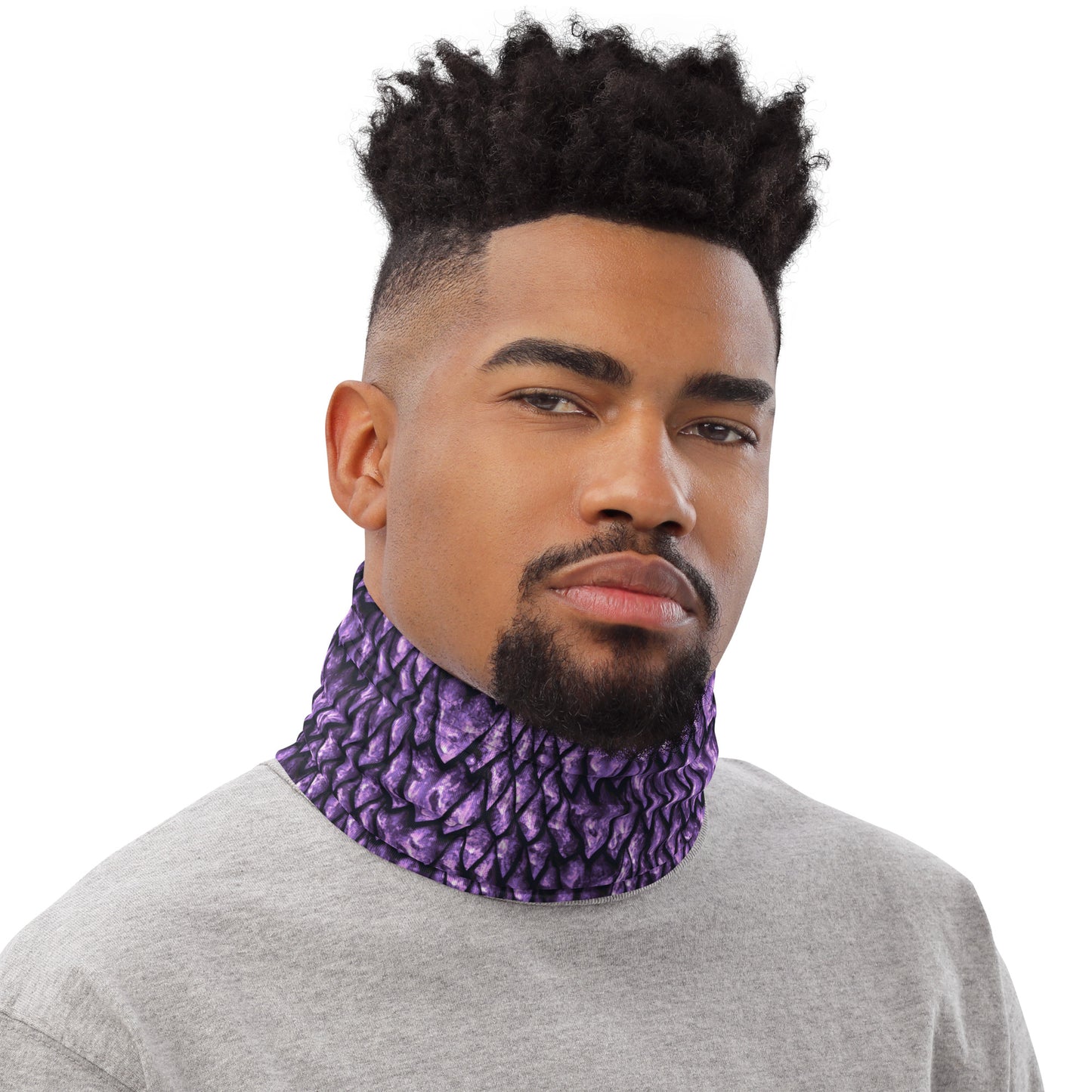 Amethyst Dragon Scale Neck Gaiter