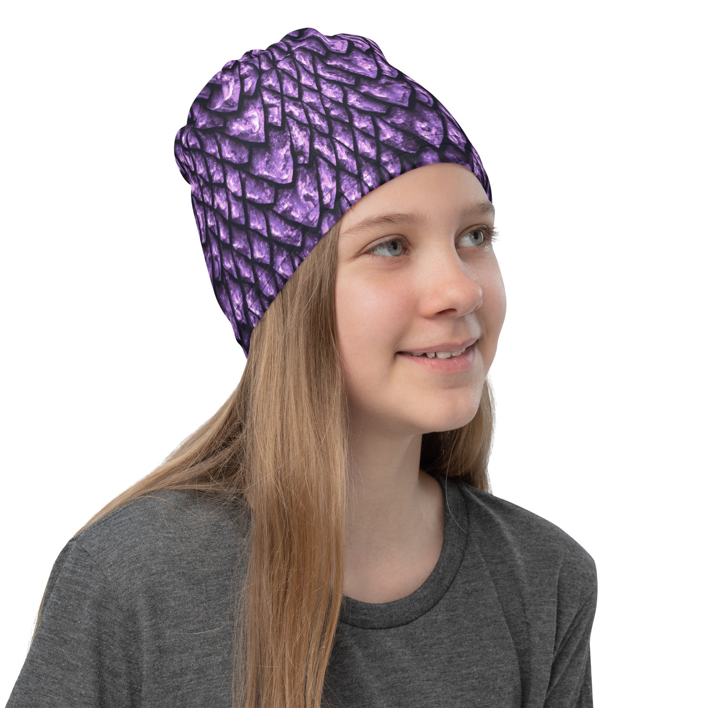 Amethyst Dragon Scale Neck Gaiter