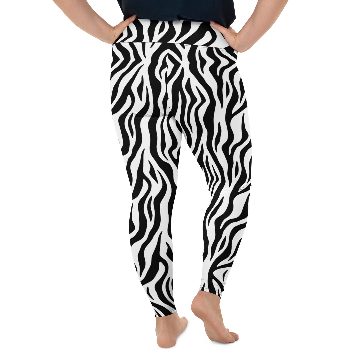 Zebra Stripes Plus Size Leggings