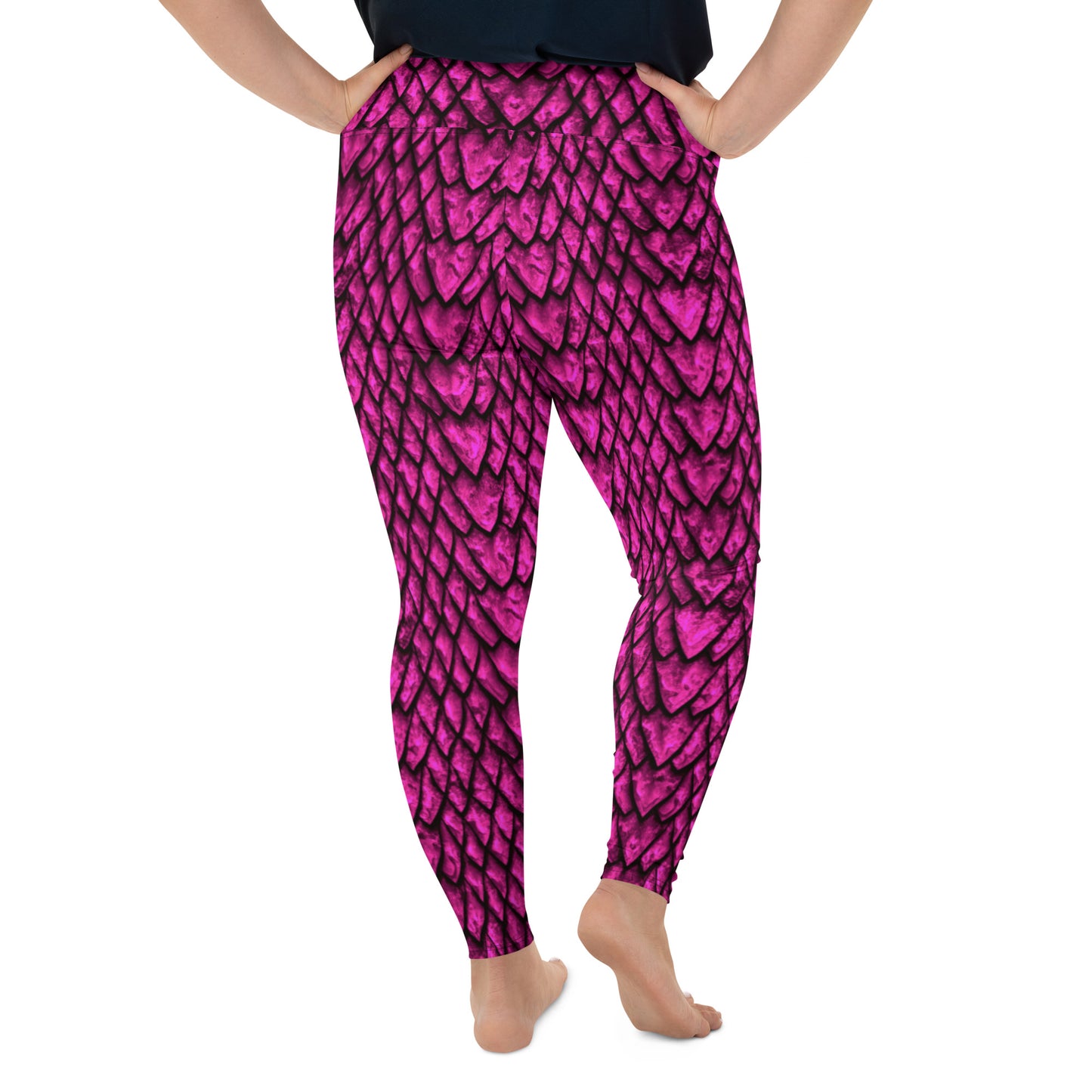 Tourmaline Dragon Scale Plus Size Leggings