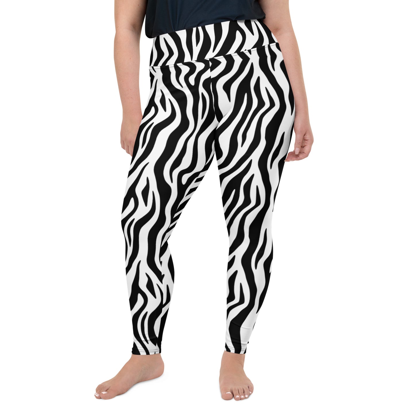 Zebra Stripes Plus Size Leggings