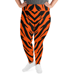 Bengal Tiger Stripe Plus Size Leggings