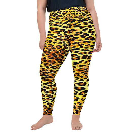 Leopard Print Plus Size Leggings