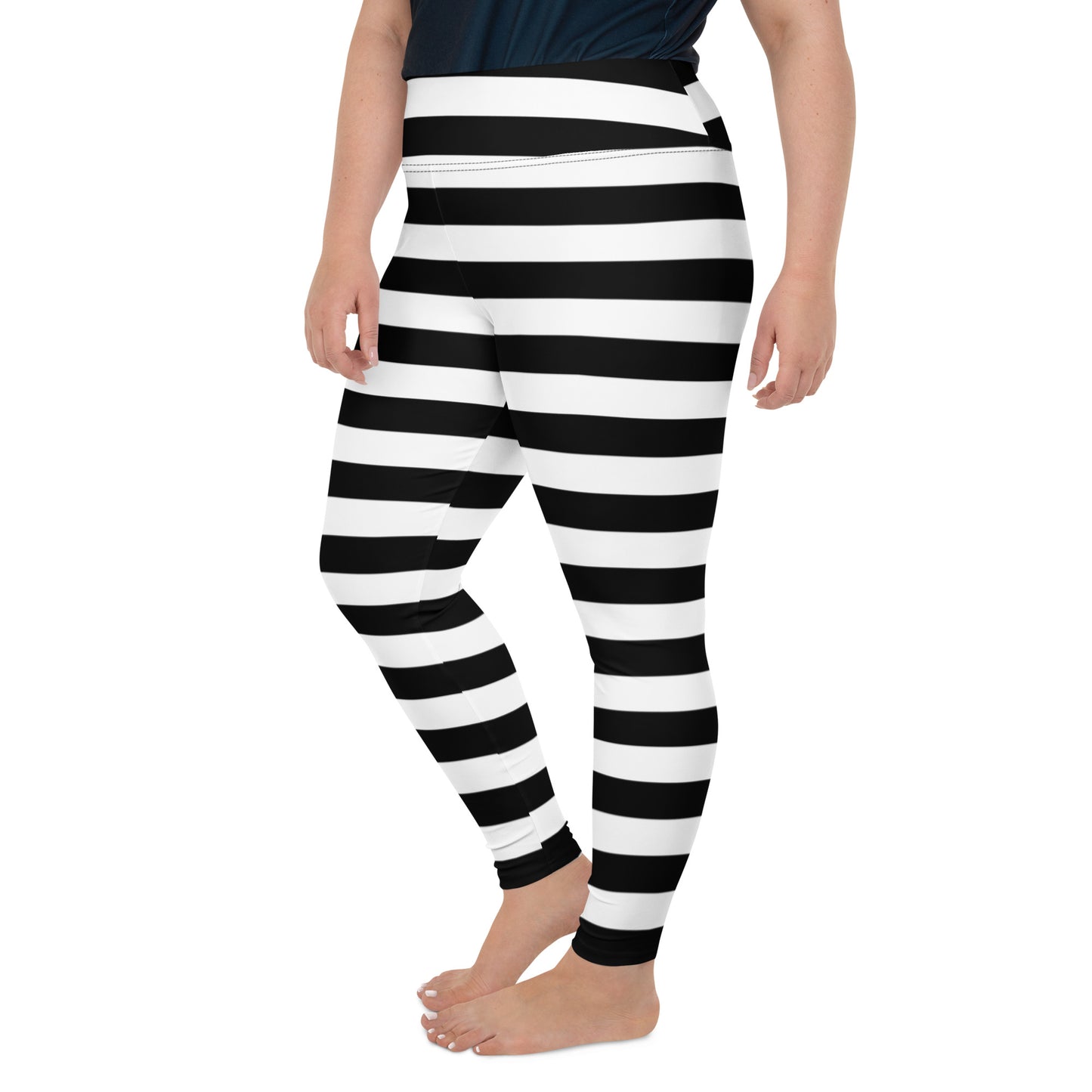 Prison Stripes Plus Size Leggings