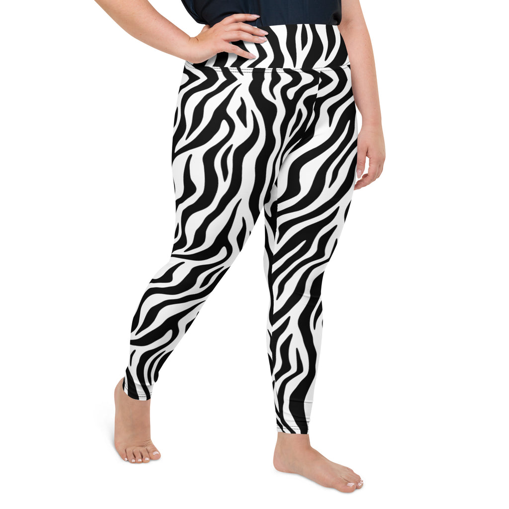 Zebra Stripes Plus Size Leggings