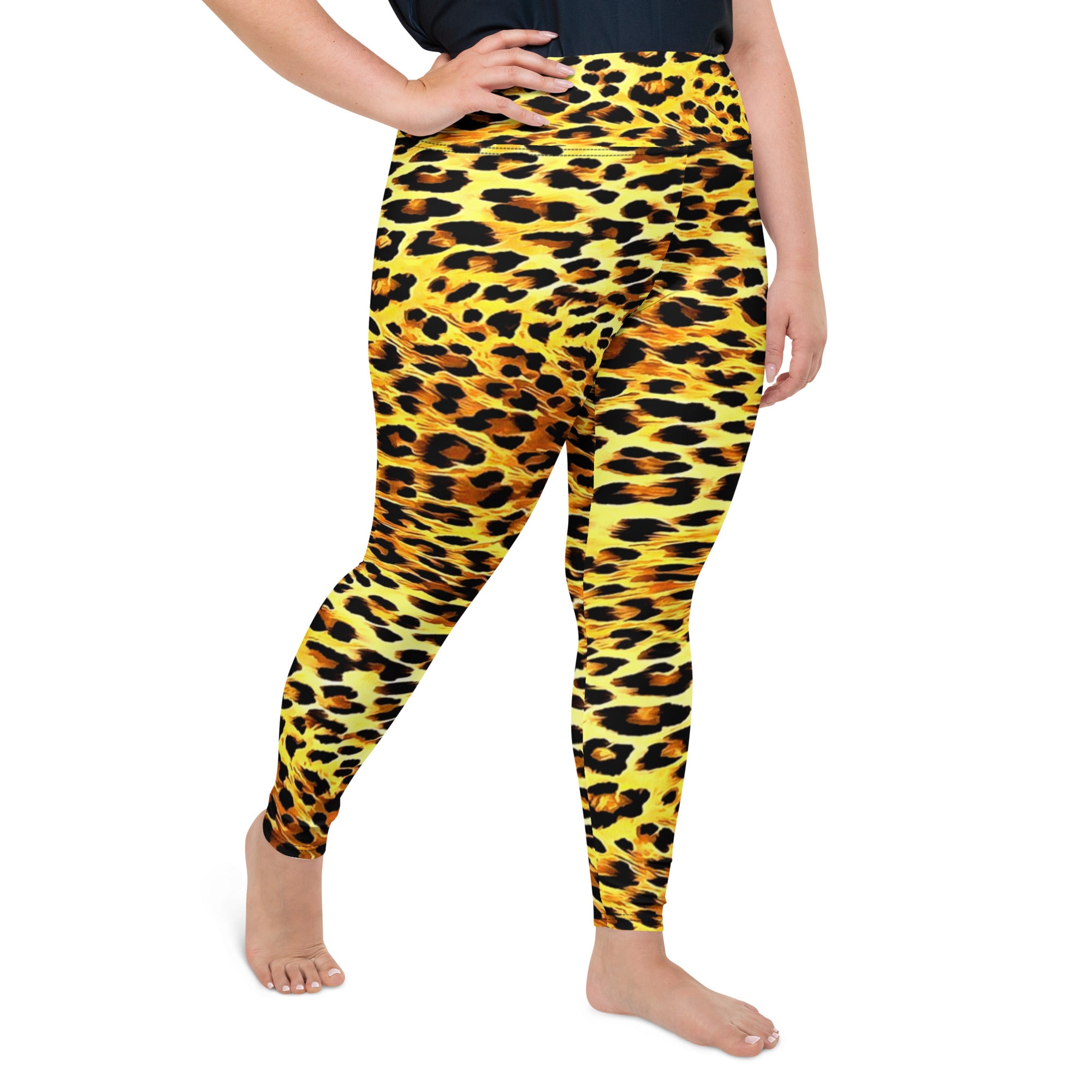 Leopard Print Plus Size Leggings