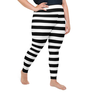 Prison Stripes Plus Size Leggings
