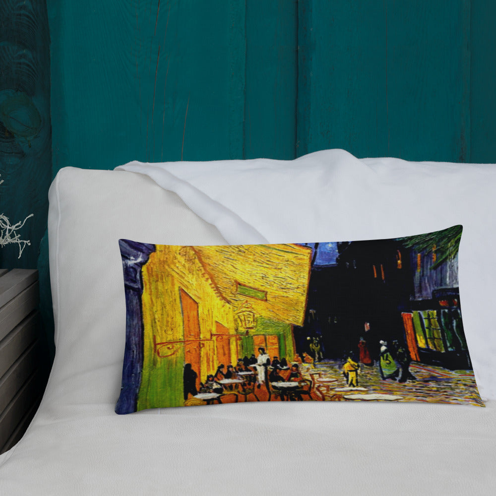 Cafe Terrace by van Gogh Premium Pillow