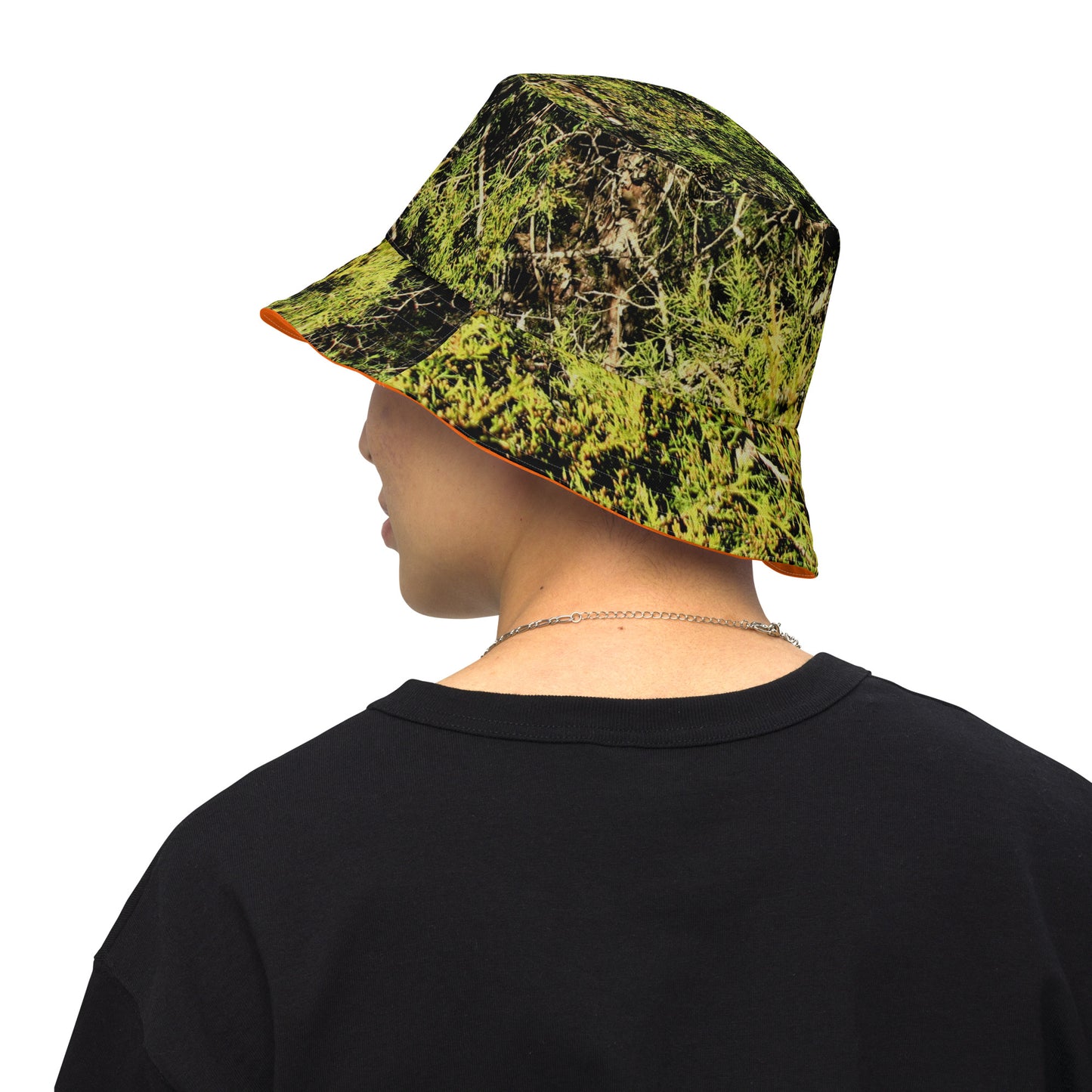 Real Cedar Camo and Hunter's Orange Reversible Bucket Hat