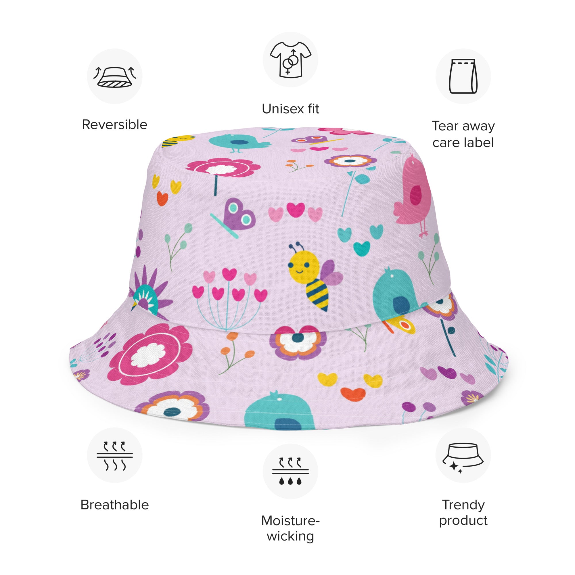 Spring Time Reversible Bucket Hat