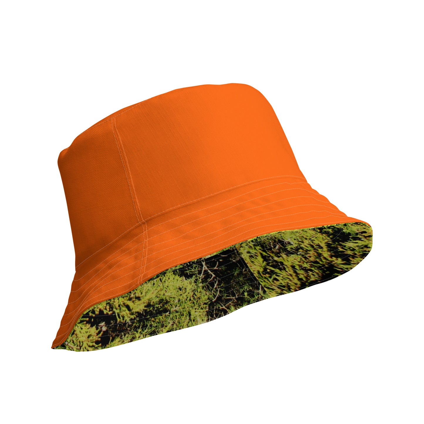 Real Cedar Camo and Hunter's Orange Reversible Bucket Hat