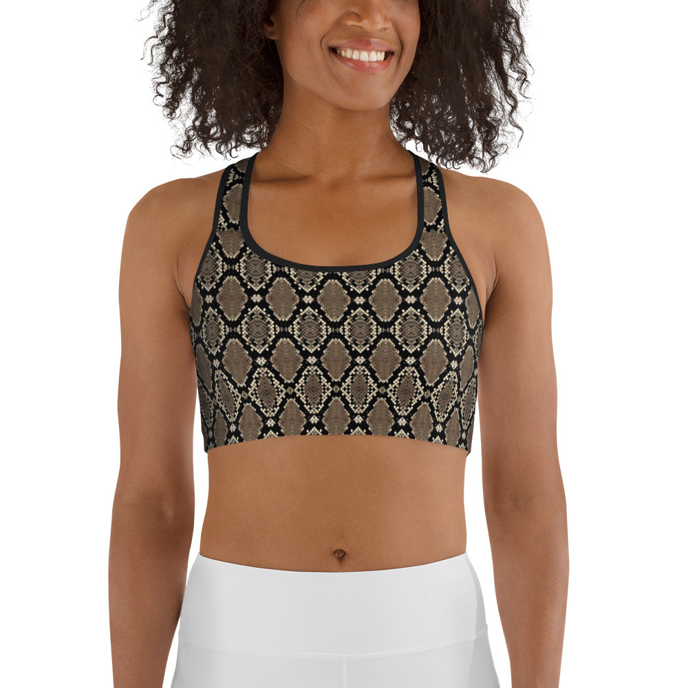 Snakeskin Sports Bra