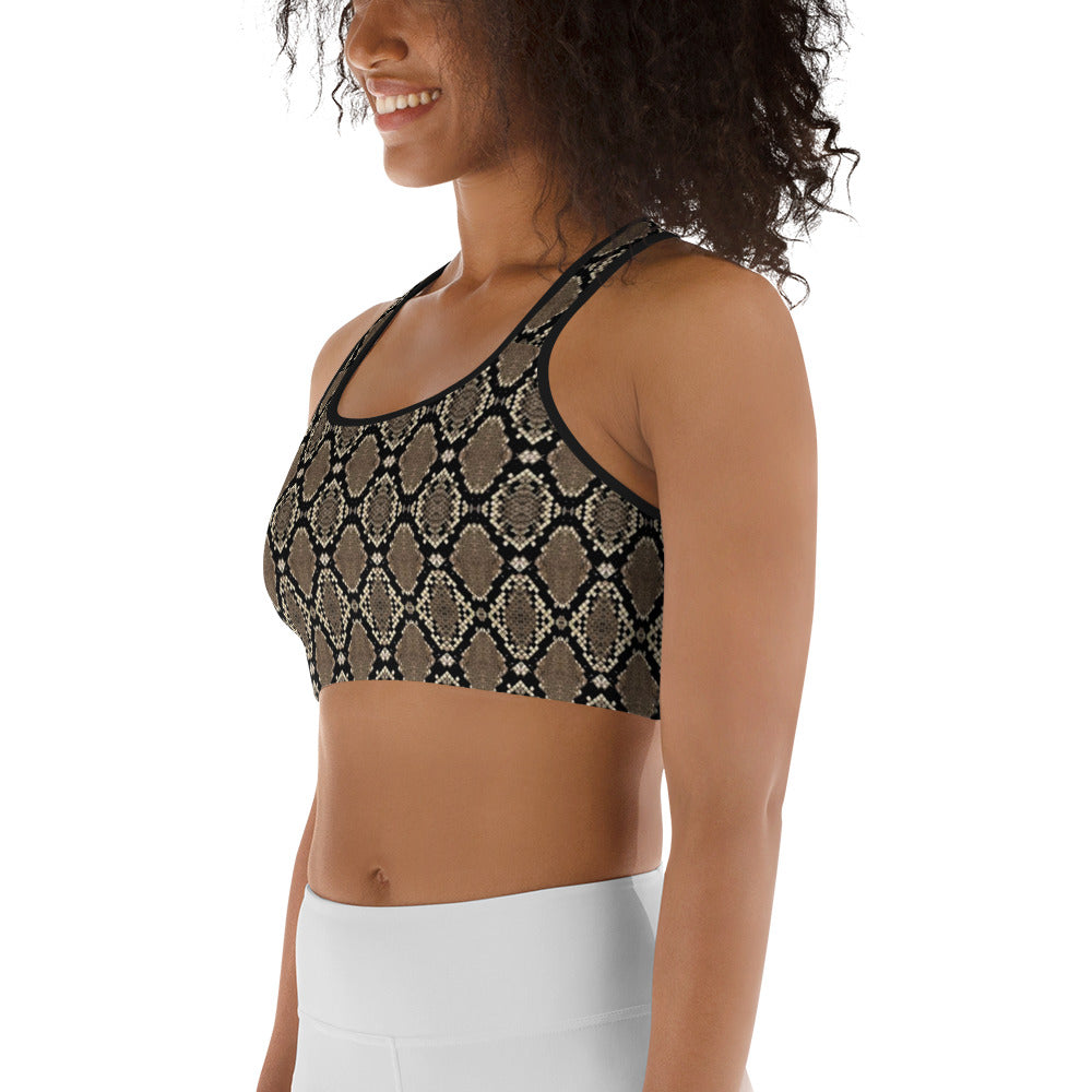 Snakeskin Sports Bra