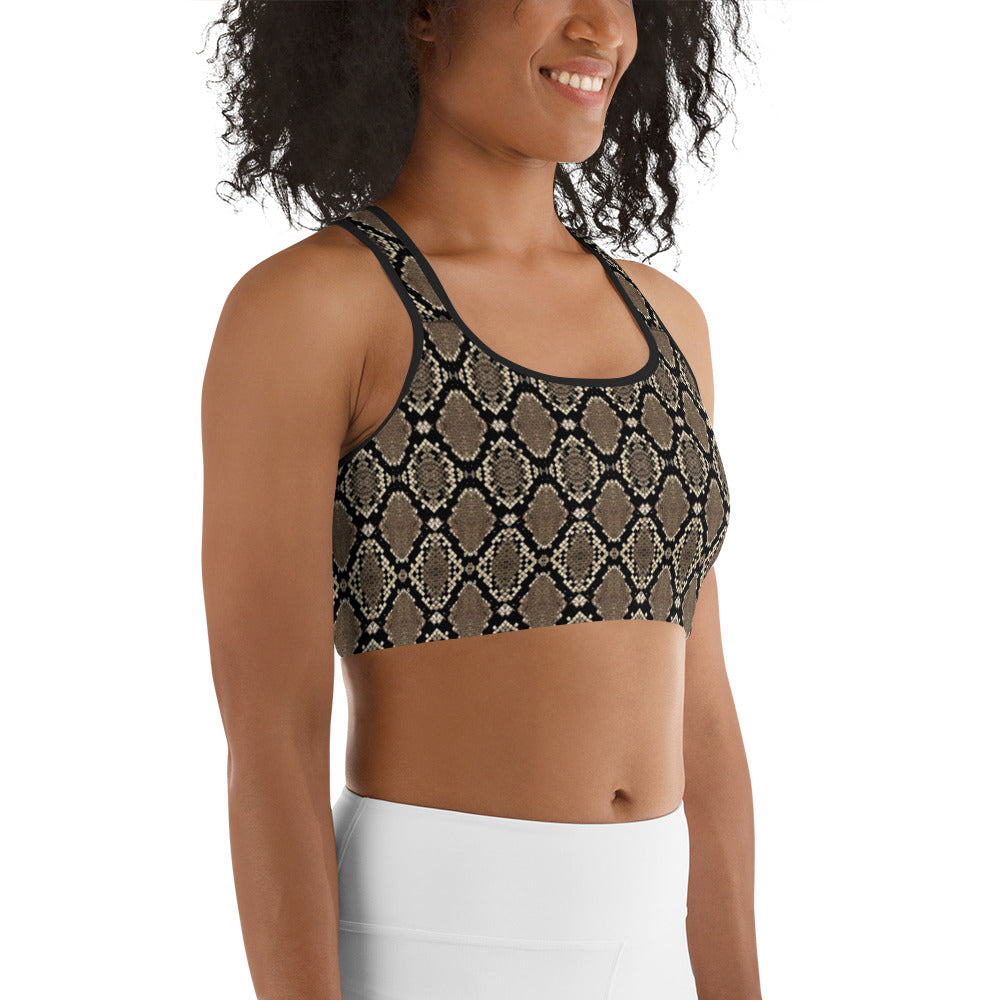 Snakeskin Sports Bra