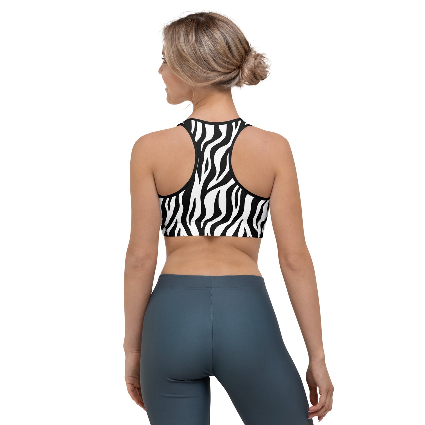 Zebra Stripes Sports Bra