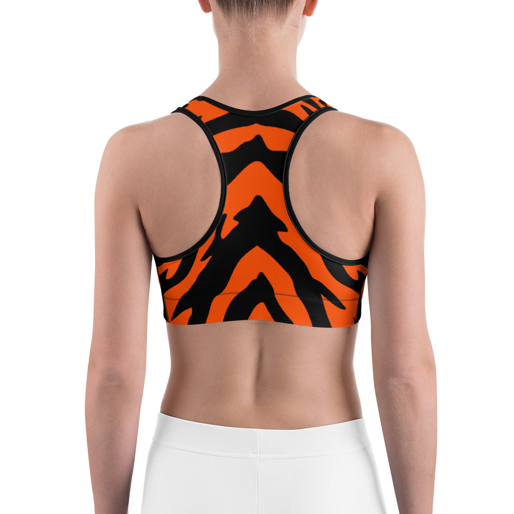 Bengal Tiger Stripe Sports Bra