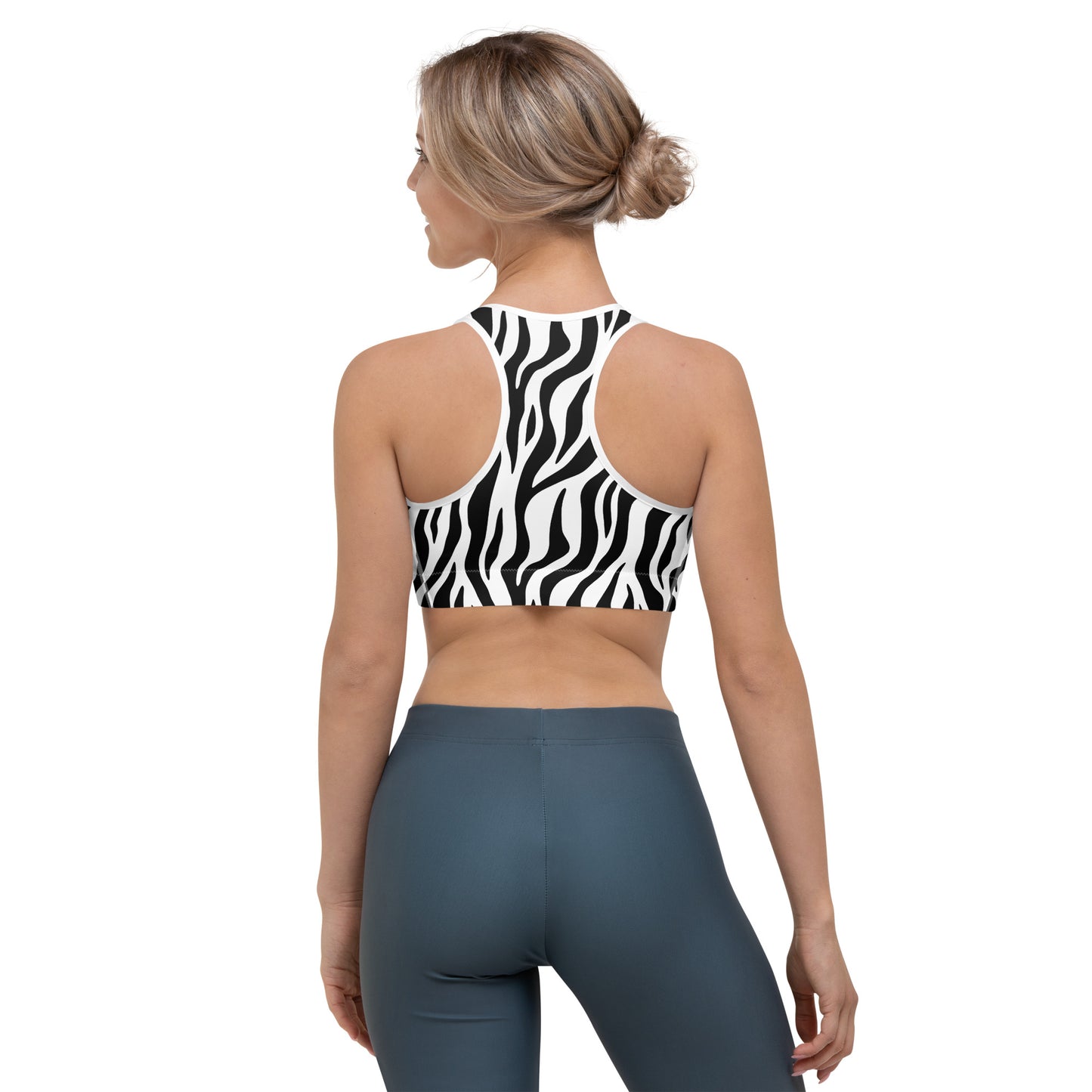 Zebra Stripes Sports Bra