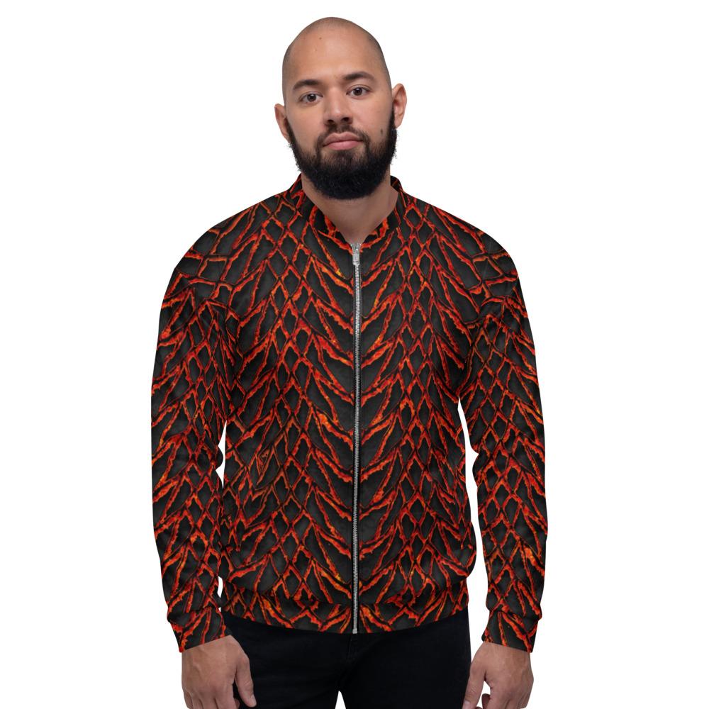 Molten Dragon Scale Unisex Bomber Jacket