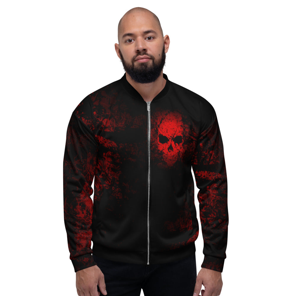 Crimson Shadows Unisex Bomber Jacket