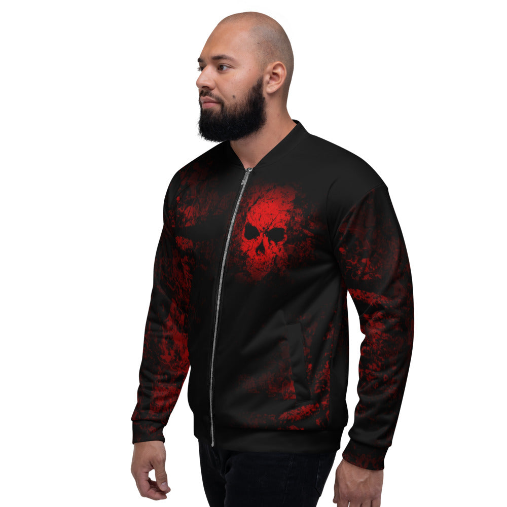 Crimson Shadows Unisex Bomber Jacket