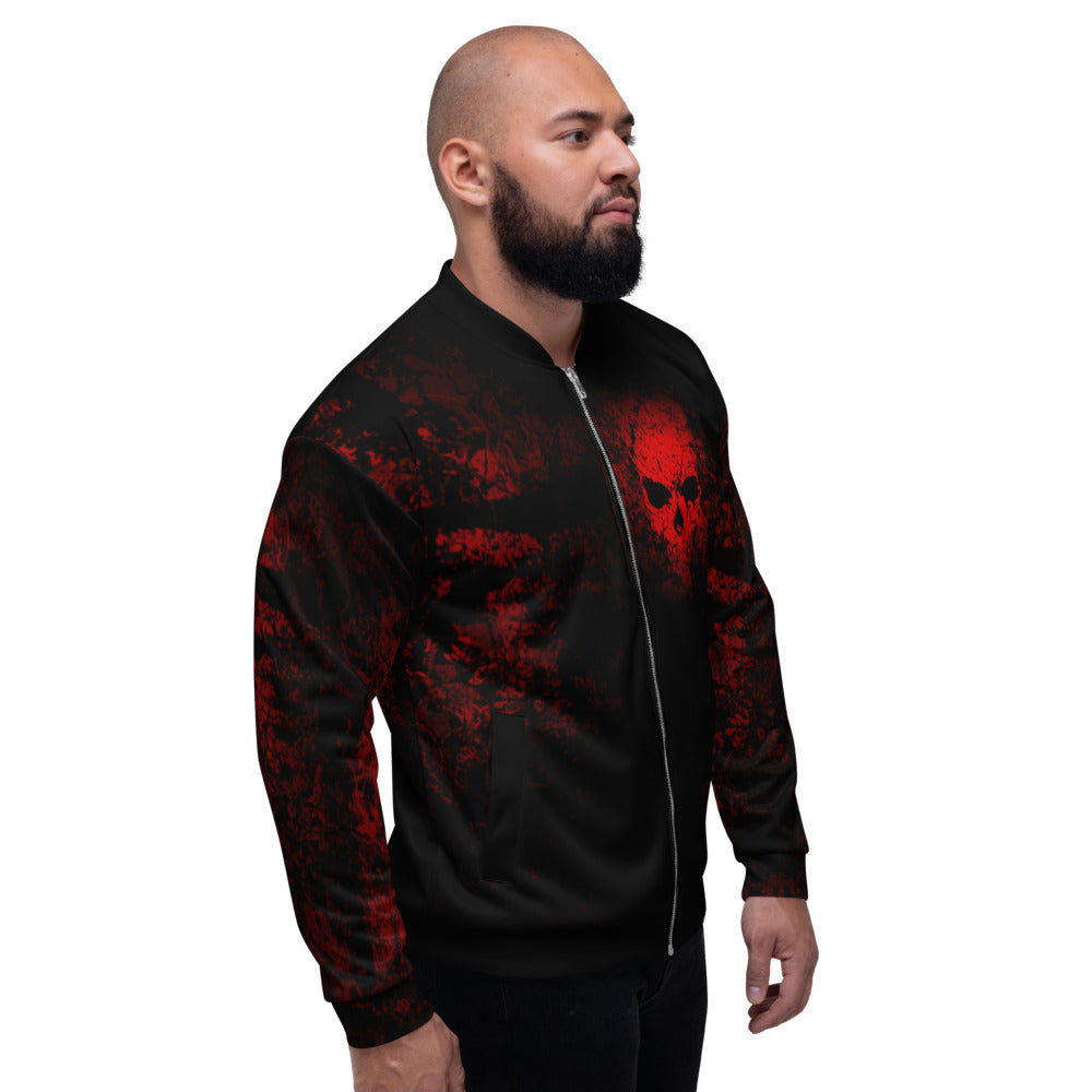 Crimson Shadows Unisex Bomber Jacket