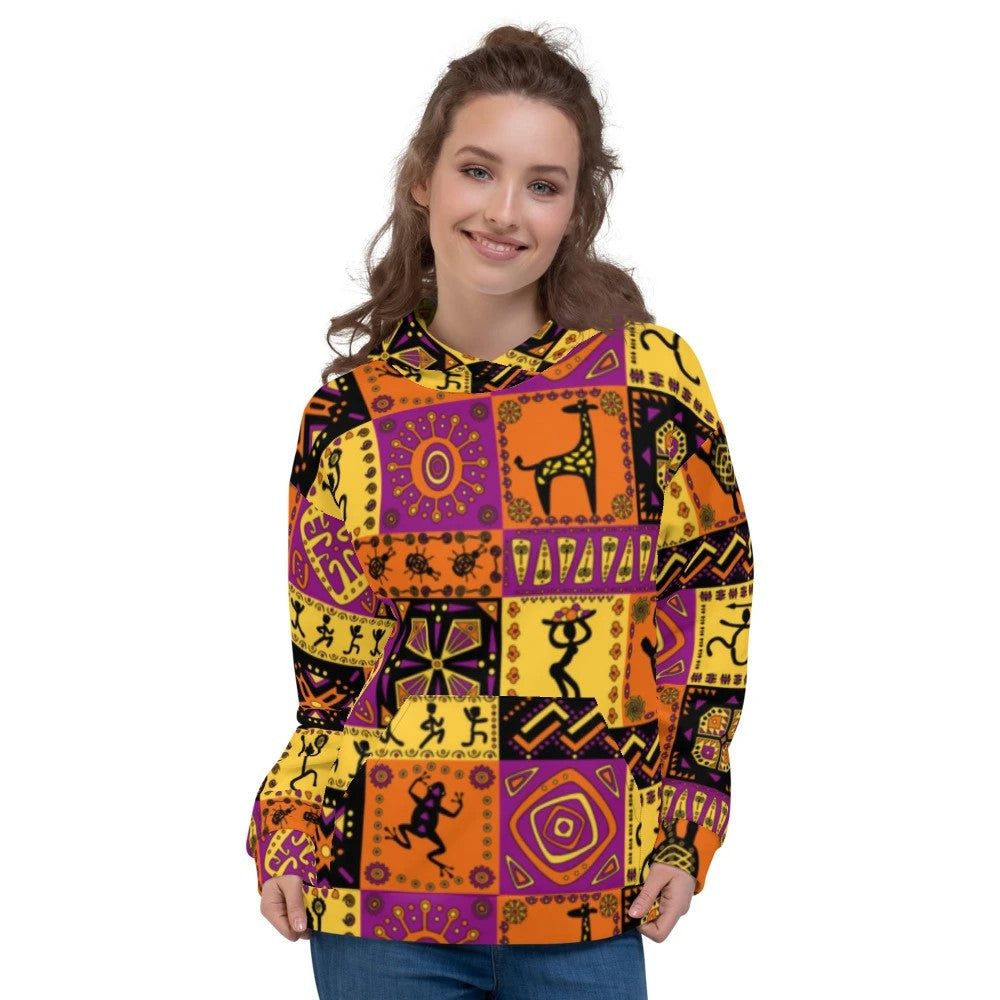 African Tribal Design Unisex Hoodie