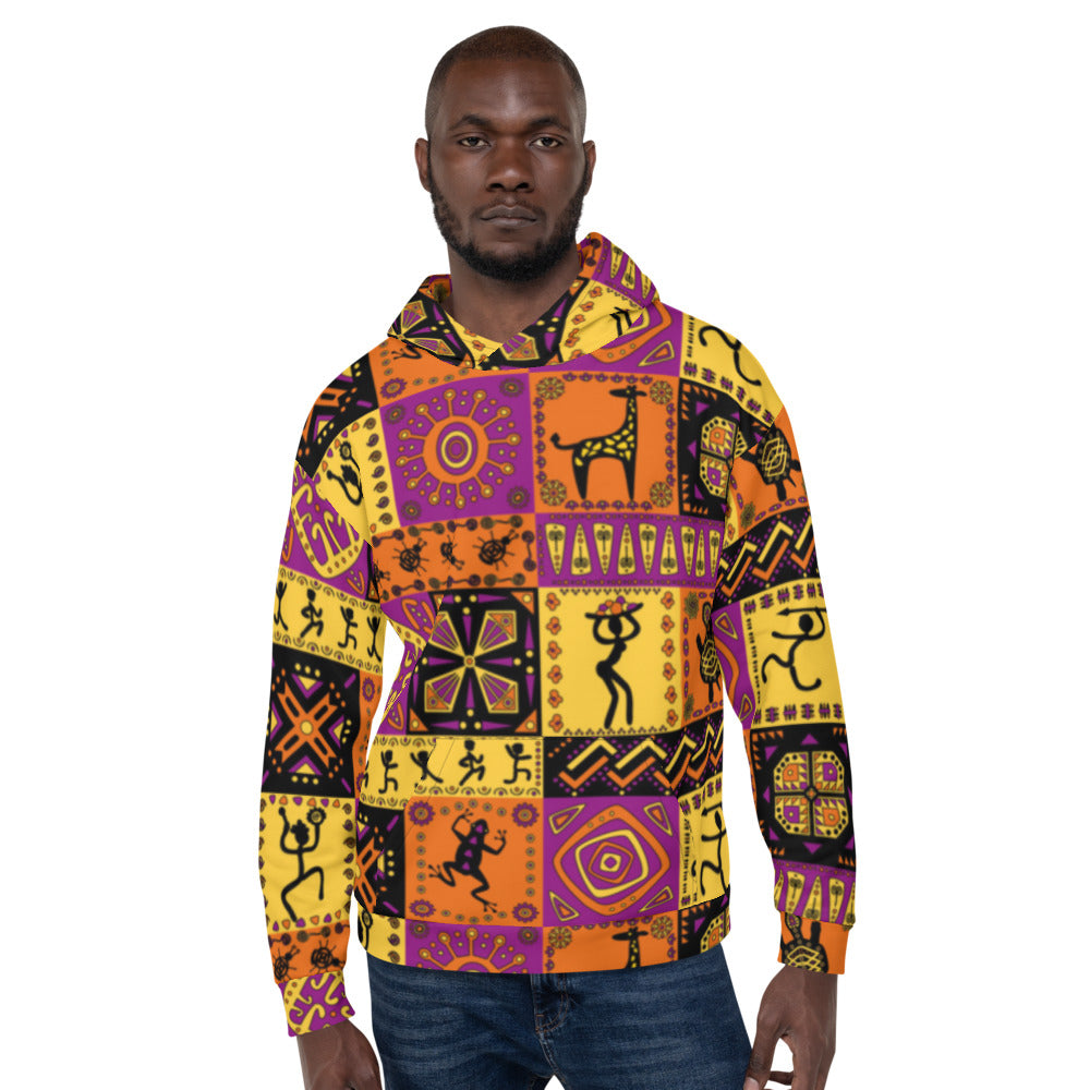 African Tribal Design Unisex Hoodie