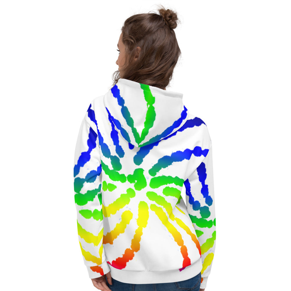 Rainbow Star Burst Unisex Hoodie