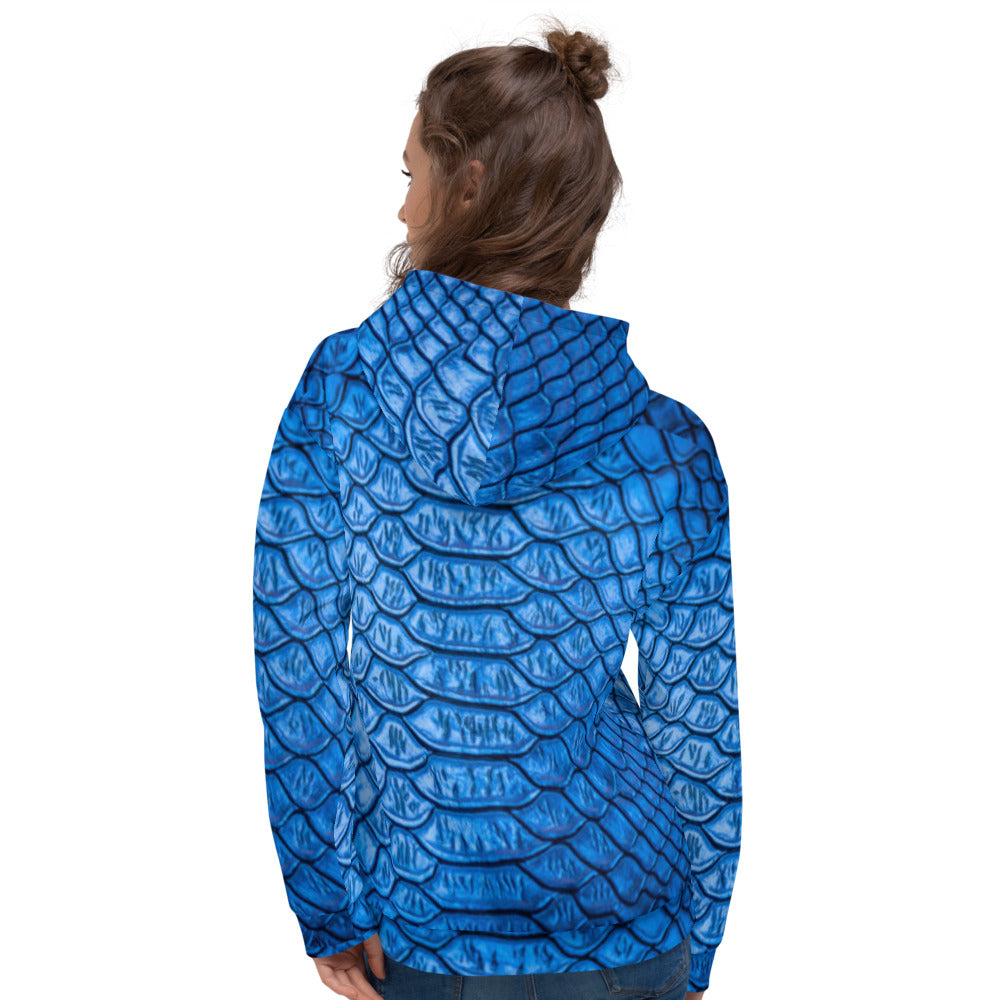 Blue Scales Unisex Pullover Hoodie