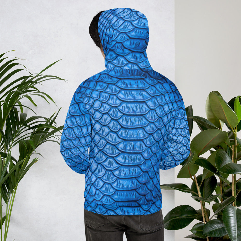 Blue Scales Unisex Pullover Hoodie