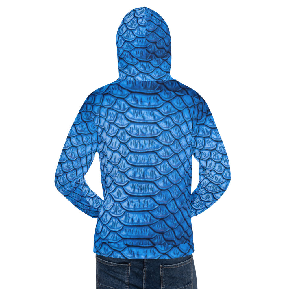 Blue Scales Unisex Pullover Hoodie