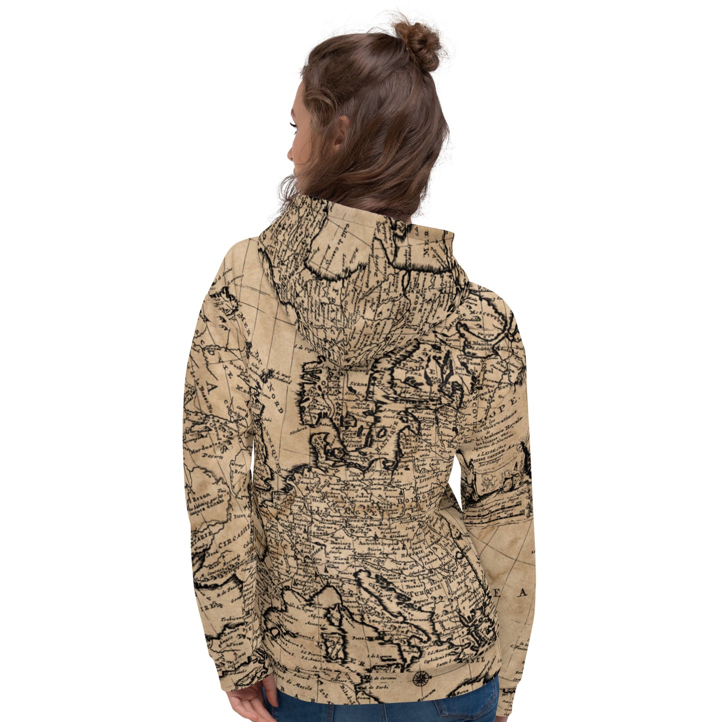 Old Map of Europe Unisex Hoodie