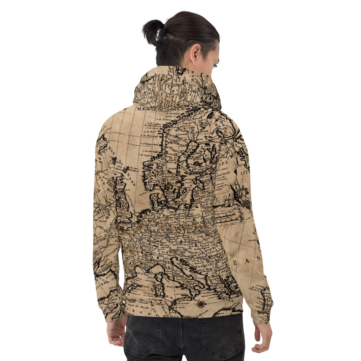 Old Map of Europe Unisex Hoodie