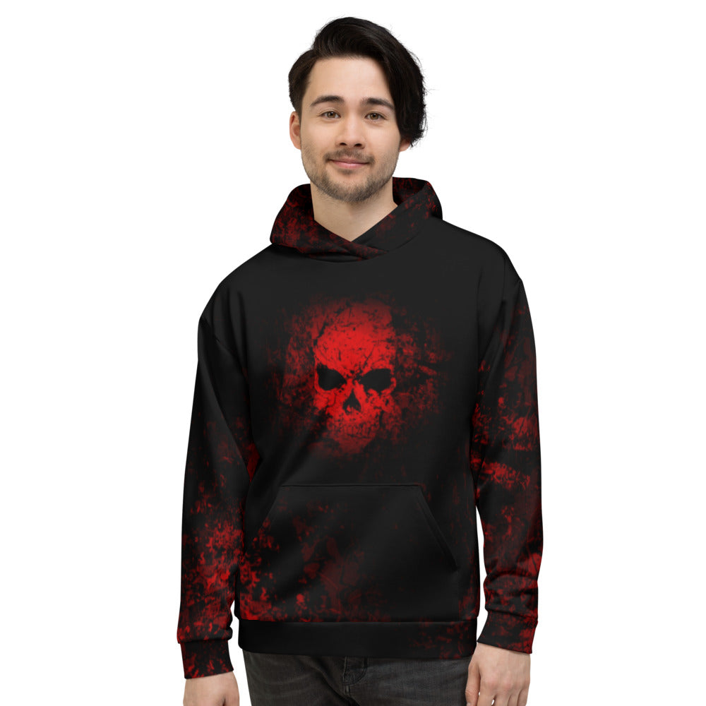 Crimson Shadows Unisex Hoodie