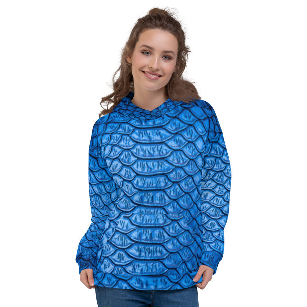 Blue Scales Unisex Pullover Hoodie