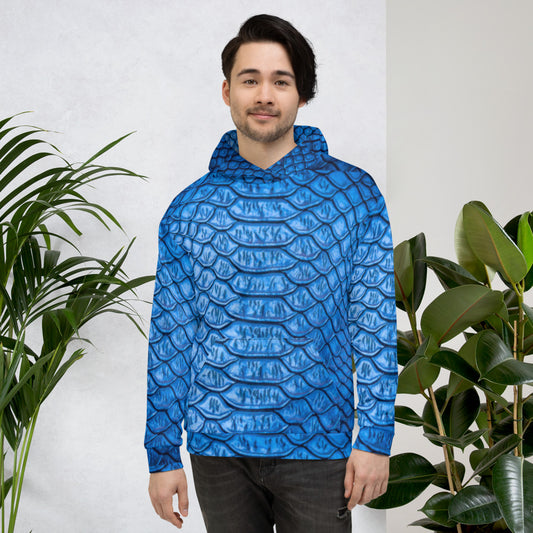 Blue Scales Unisex Pullover Hoodie