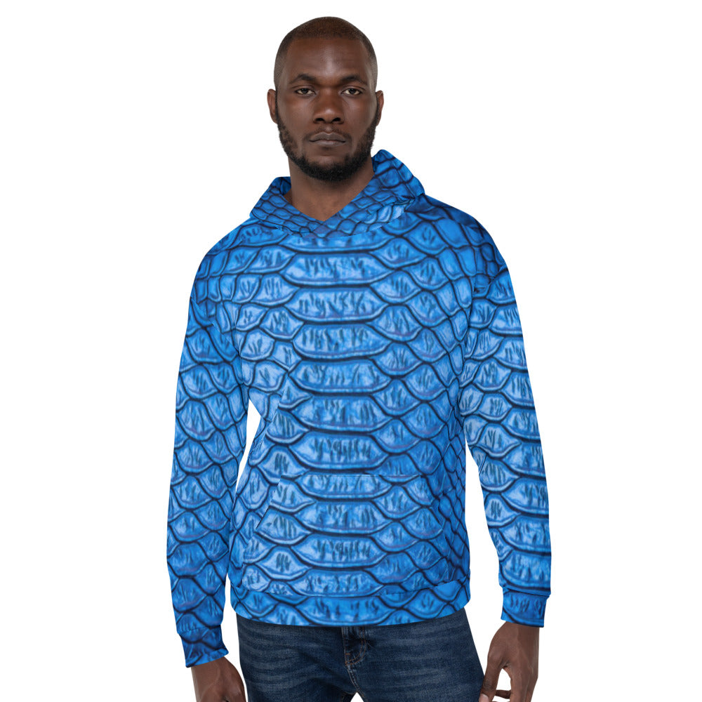 Blue Scales Unisex Pullover Hoodie